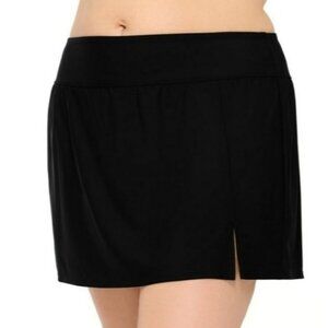 NWT LADIES SKIRTED SWIMSUIT BOTTOM. KRISTA PLUS Black 1x